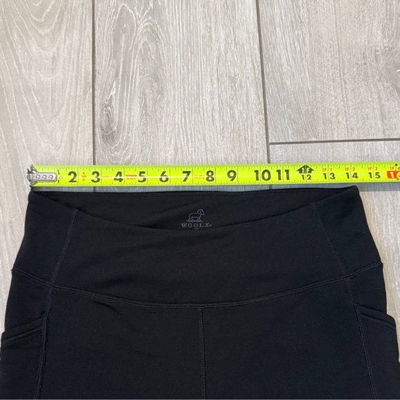 WOOLX | Merino wool cropped leggings/yoga pants w/pockets - Picture 4 of 7